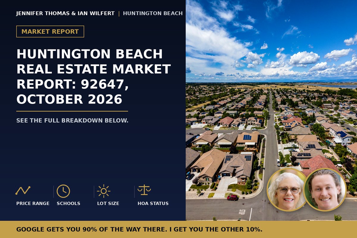 Huntington Beach Real Estate Market Report: 92647, October 2026